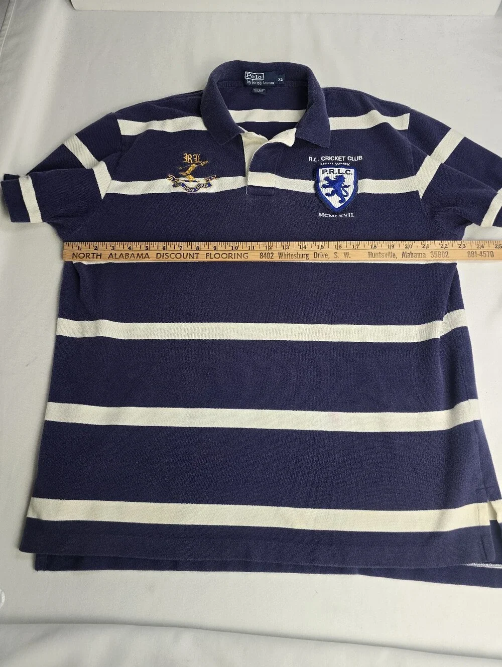 Polo Ralph Lauren Striped Rugby Cricket Club Shirt XL